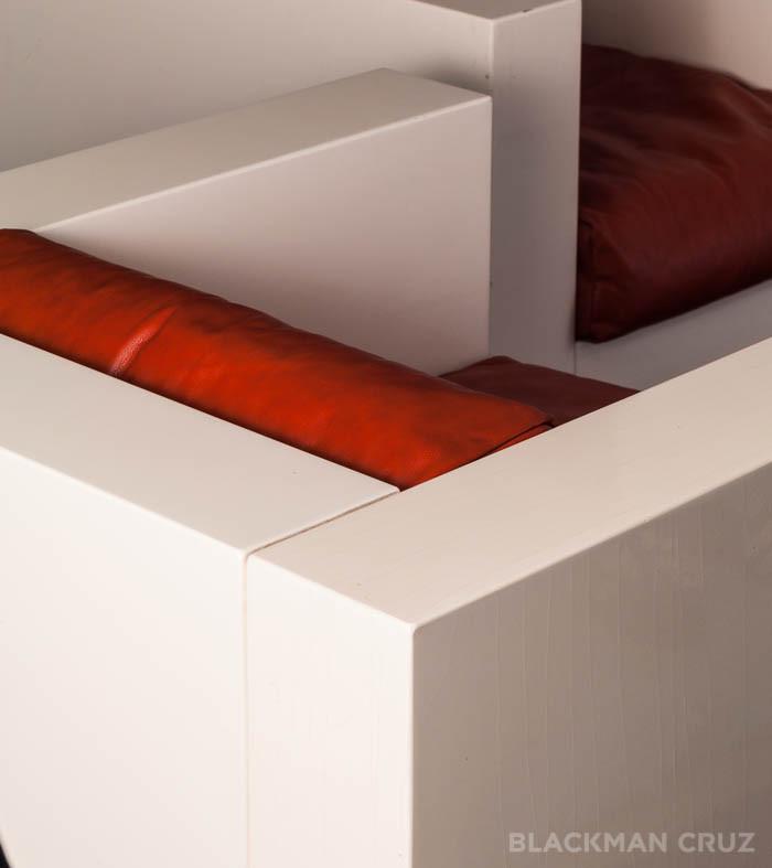 Pair of 'Saratoga' Cube Chairs by Massimo Vignelli For Poltronova