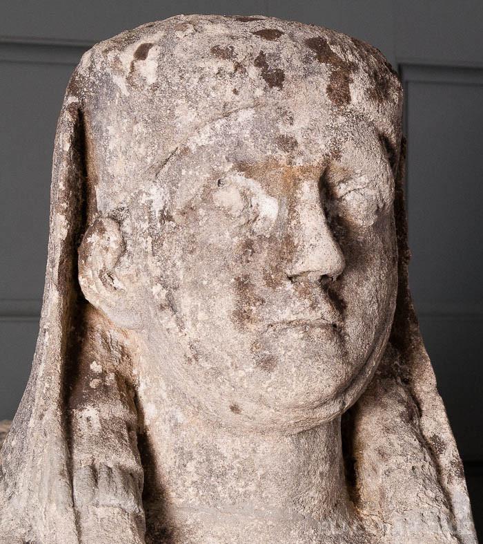 Pair of Stone Sphinxes