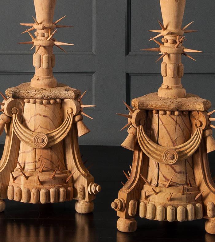 Pair of 'Patria' Handcrafted Candlesticks by Mike Diaz