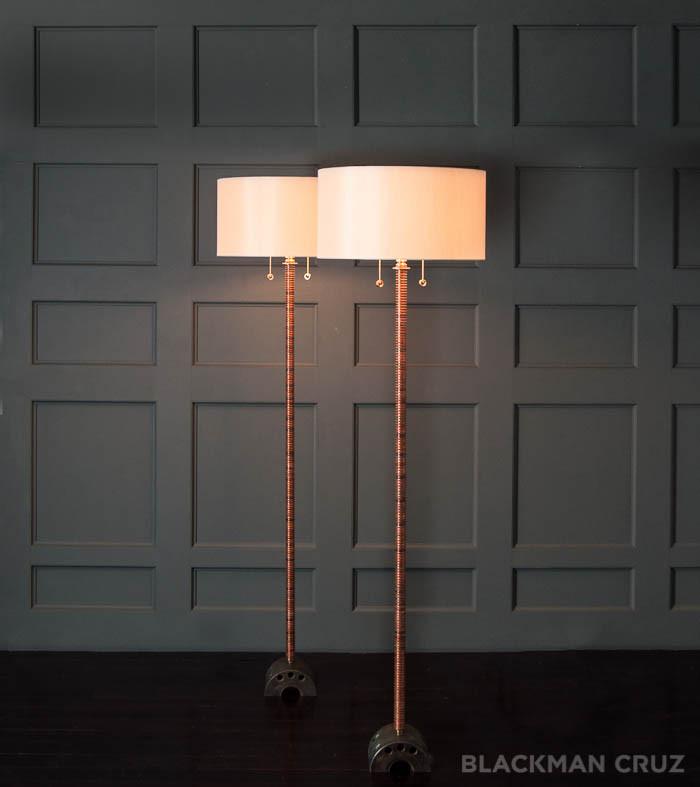 Pair of Volterra Standing Lamps by Gianni Vallino