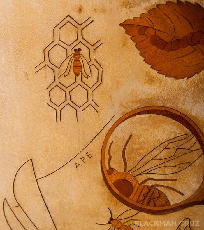 Parchment Liquor Cabinet