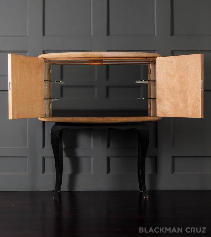 Parchment Liquor Cabinet