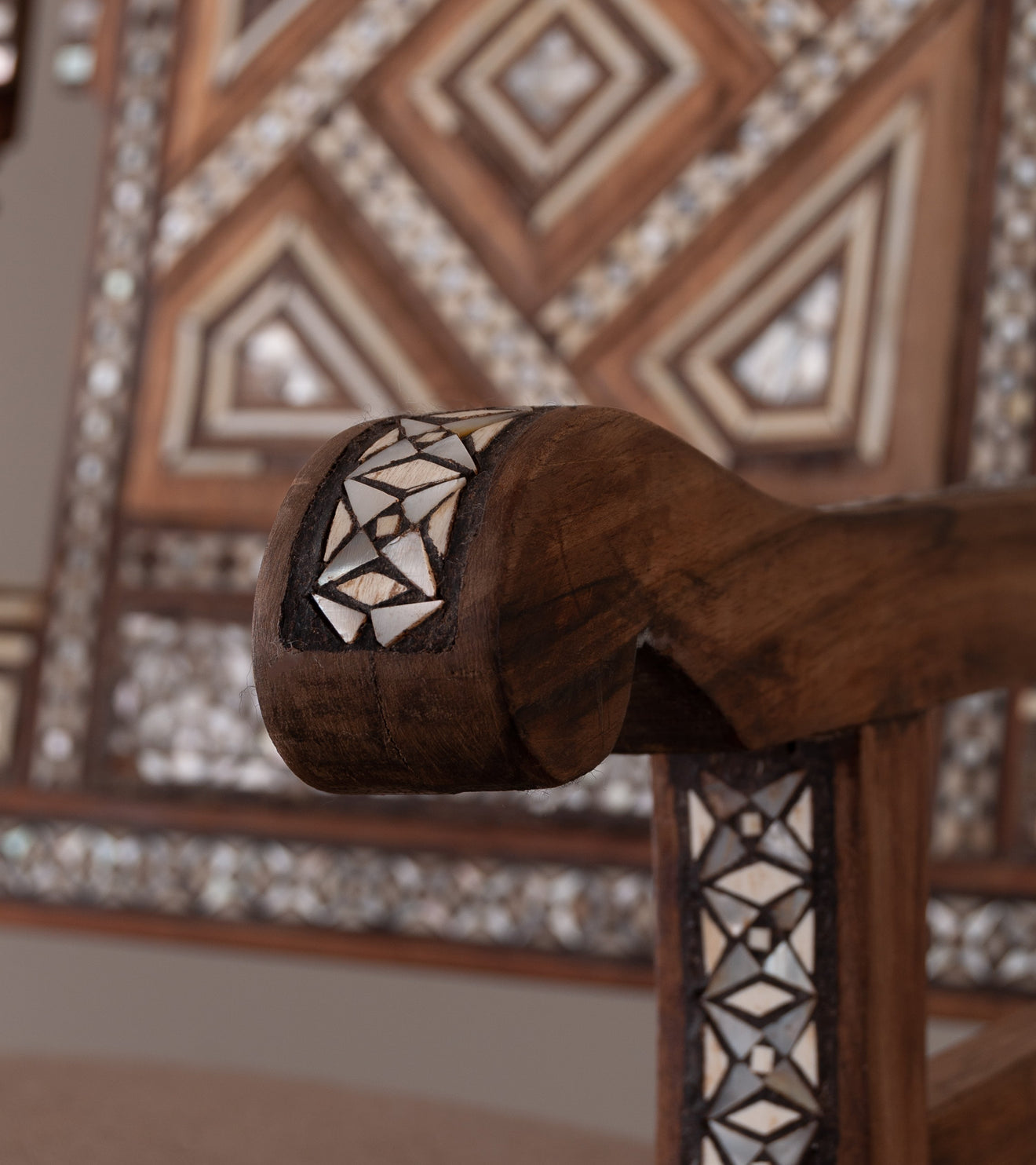 Syrian Marquetry Armchairs