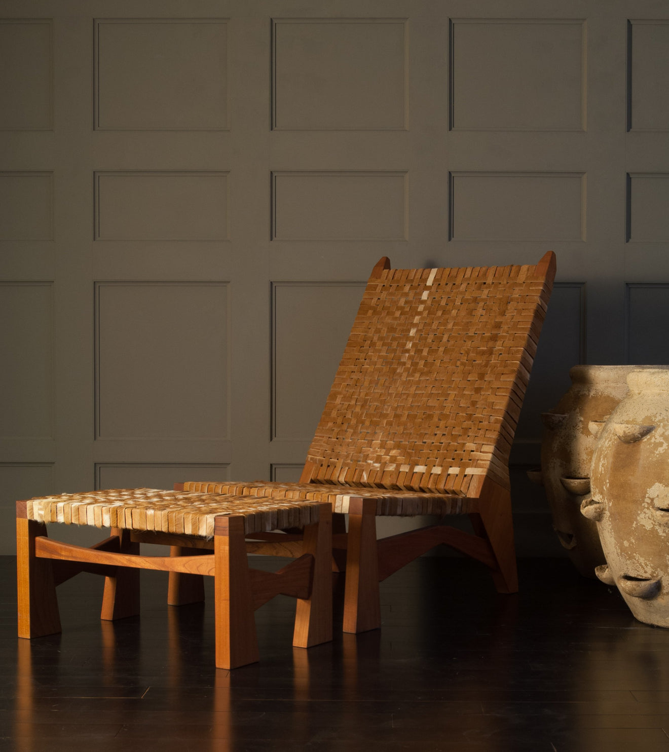Chair and Ottoman by Thierry Jeannot