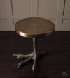 Talon Table with Brass Top