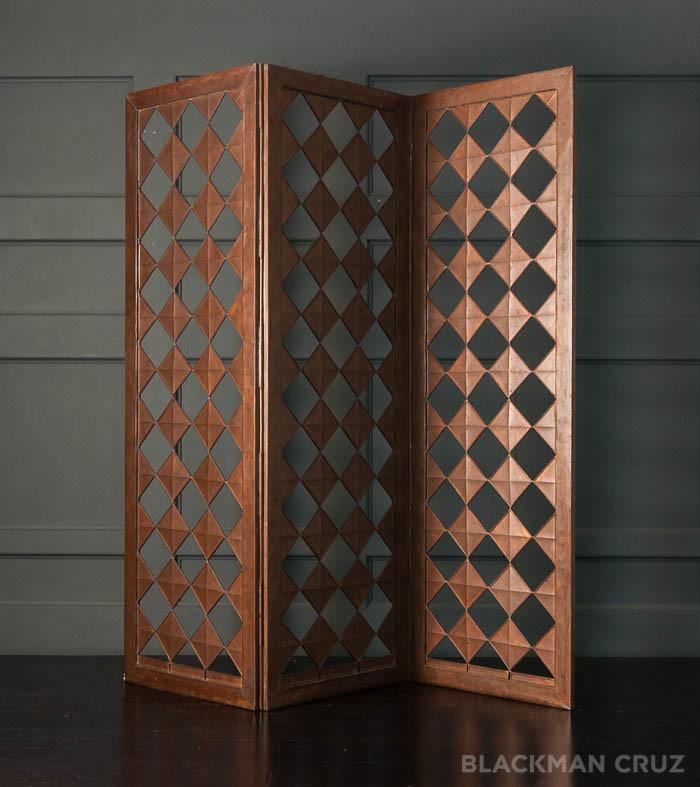 Mexican Three-Panel Lozenge Screen