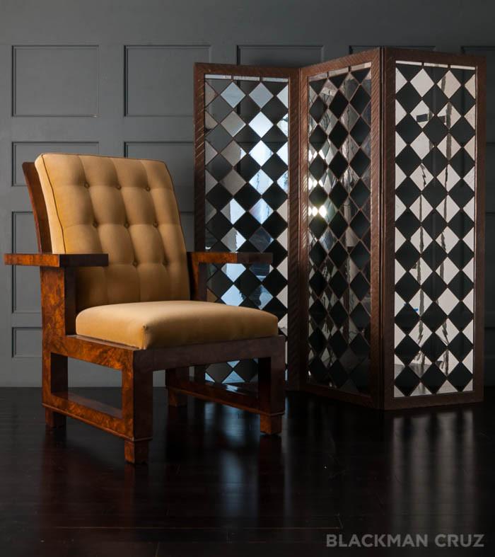 Mexican Three-Panel Lozenge Screen