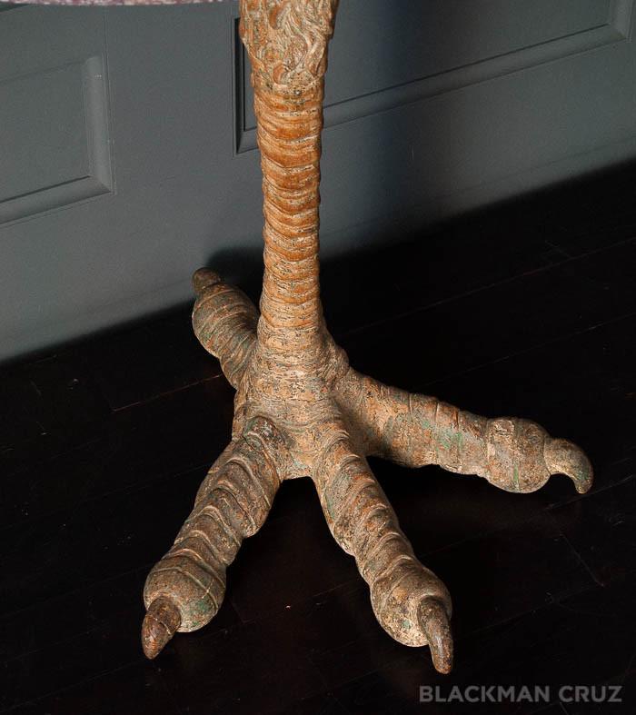 Polychromed Demilune Talon Console