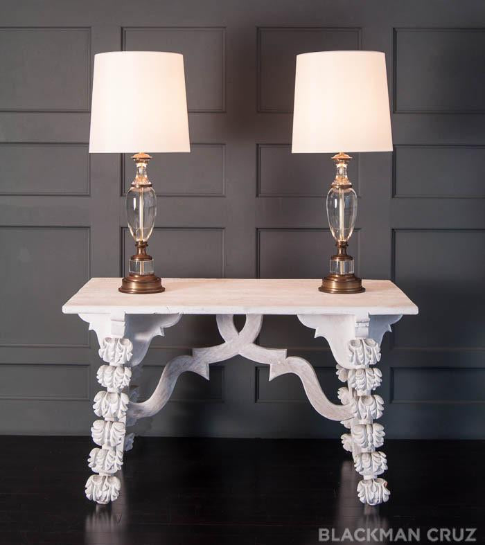 'Porto' Wood Table with Exaggerated Vine Leaf Legs by Mike Diaz