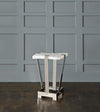 Selenite Ice Side Table, Nickel